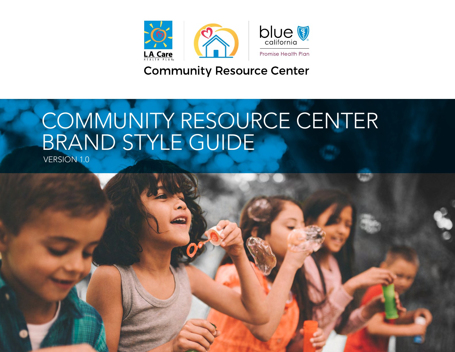 Cover of the 2019 Community Resource Center Brand Style Guide